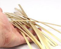 Brass Bracelet Blank, 5 Raw Brass Bracelet Stamping Blanks, Bangles  ( 6x270x1mm) M01