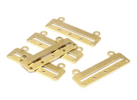 Brass Bracelet Parts, 25 Raw Brass Bracelet Parts, Connectors (35x10x0.80mm)  BRC153--D0414