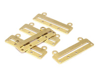 Brass Bracelet Parts, 25 Raw Brass Bracelet Parts, Connectors (35x10x0.80mm)  BRC153--D0414