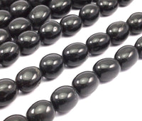 Siyah Taş 19x15mm Tam Sıra Değerli Taş Boncuklar T019