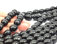 Siyah Taş 19x15mm Tam Sıra Değerli Taş Boncuklar T019
