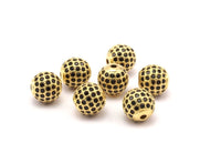 1 Micro Pave CZ Cubic Zirconia  Bead 10mm Hole Size 2mm  W00003 B-4
