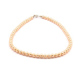Vintage  Glass Pearl Beads , 7mm 17 inch. 1 Strand M02