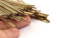 2mm Brass Himmeli Tubes, 12 Raw Brass Himmeli Diy Tube Beads, For Air Plants , Geometric Shapes Customize Size