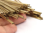 Brass Himmeli 2mm Tubes, 24 Raw Brass Himmeli Diy Tube Beads, For Air Plants , Geometric Shapes Customize Size -2mm-