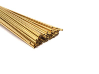 Brass Himmeli Tubes, 24 Raw Brass Himmeli Diy Square Tubes , For Air Plants , Geometric Shapes Customize Size
