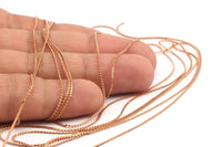 Copper Snake Chain, Raw Copper Snake Chain (0.9x0.6mm) Mb 8-36