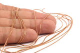 Copper Snake Chain, Raw Copper Snake Chain (0.9x0.6mm) Mb 8-36