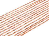 Red Brass Rolo Chain, Soldered Copper Rolo Chain (2.5mm) Mb 8-18