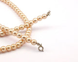 Vintage  Glass Pearl Beads , 7mm 17 inch. 1 Strand M02
