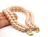 Vintage  Glass Pearl Beads ,  ( 12mm ) 16 inch. 1 Strand M03