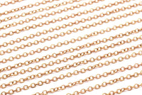 Red Brass Chain, Red Brass Tiny Oval Chain (2.40x1.8mm) MB 8-38