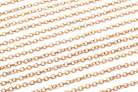 Red Brass Chain, Red Brass Tiny Oval Chain (2.40x1.8mm) MB 8-38