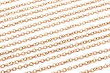 Red Brass Chain, Red Brass Tiny Oval Chain (2.40x1.8mm) MB 8-38