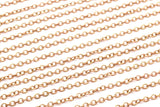 Red Brass Chain, Red Brass Tiny Oval Chain (2.40x1.8mm) MB 8-38