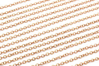 Red Brass Chain, Red Brass Tiny Oval Chain (2.40x1.8mm) MB 8-38