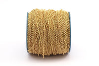 Raw Brass Rolo Chain, Soldered Brass Rolo Chain (1.8mm) Rb 8-16-Y