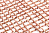 Raw Copper Cube Soldered Copper Chain, 5m - Cube Raw Copper Soldered Chain (1.5mm) Mb 8-43