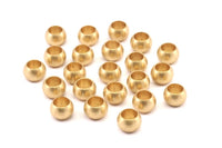 20 Raw Brass Rondelle Beads , Findings (9x6mm)  brs 0191  A0977