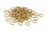 8mm Jump Rings - 250 Raw Brass Jump Rings 8x1 mm  A0369