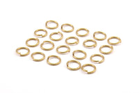 8 mm Jump Ring - 500 Raw Brass Jump Ring (8mm)  A0369