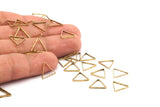 Brass Empty Triangles, 100 Raw Brass Empty Triangles (10.50x1mm) BS 1147