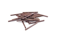 Copper Tube Bead, 50 Copper Tube Spacer Beads (30x2mm) K188