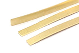 Rectangle Stamping Blank, Raw Brass Bracelet Stamping Blanks ( 8x125x1mm) N0431