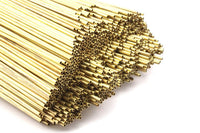 Brass Himmeli 2mm Tubes, 24 Raw Brass Himmeli Diy Tube Beads, For Air Plants , Geometric Shapes Customize Size -2mm-
