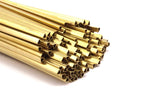 Brass Himmeli Tubes, 24 Raw Brass Himmeli Diy Triangle Tubes , For Air Plants , Geometric Shapes Customize Size