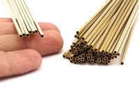 Brass Himmeli Tubes, 24 Raw Brass Himmeli DIY Square Tubes , for Air Plants , Geometric Shapes Customize Size