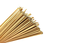 2.5mm Brass Himmeli Tubes, 24 Raw Brass Himmeli DIY Tube Beads, for Air Plants , Geometric Shapes - Customize Size - 2.5mm