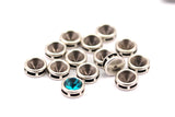 Ss24, ss25 Ayarı, 12 Antik Gümüş Kaplamalı Swarovski Taşlı Yapıştırma Ayarı (8,4x3 mm) B-6
