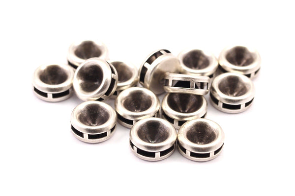 Ss38 Setting, 24 Antique Silver Plated Swarovski Stone Settings (11.5x4.8mm) B-8