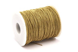 1.5mm Ball Chain, 10 Meters - 33 Feet  (1.5mm) Raw Brass Ball Chain ( Z019 )