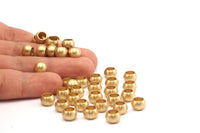 20 Raw Brass Rondelle Beads , Findings (9x6mm)  brs 0191  A0977