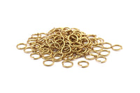 8 mm Jump Ring - 500 Raw Brass Jump Ring (8mm)  A0369