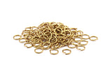 8 mm Jump Ring - 500 Raw Brass Jump Ring (8mm)  A0369