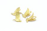Tiny Bird Charm, Raw Brass Bird Necklace Pendants (13x10mm) N0429