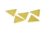 Pirinç Küçük Üçgenler, 1 Delikli 1000 Ham Pirinç Üçgen Tılsımı (12x14mm) A0013