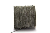 Gunmetal Ball Chain, 10 Meters - 33 Feet 1.2 Gunmetal Brass Faceted Ball Chain - W72 ( Z023 )