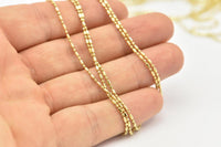 Stick Ball Chain, Raw Brass Sticks and Balls Chain (1.2mm) 3m-5m-10m-20m-50m-90m MB 7-3 Z101