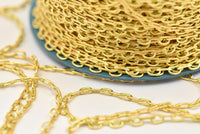 Raw Brass Chain, D Chain, Raw Brass Soldered Chain (2.40mm) Mb 8-32-Y