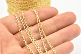 Raw Brass Chain, D Chain, Raw Brass Soldered Chain (2.40mm) Mb 8-32-Y