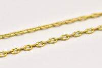 Raw Brass Chain, D Chain, Raw Brass Soldered Chain (1.70mm) MB 8-31