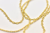 Raw Brass Chain, D Chain, Raw Brass Soldered Chain (1.70mm) MB 8-31