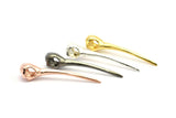 Bird Skull Charm , 925 Silver, Rose Gold Plated, Gold Plated, Black Plated Bird Skull Pendants (52x10mm) N0494