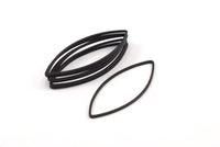 Black Marquise Ring, 25 Oxidized Brass Black Marquise Ring, Connector, Charms  (16x41x0.80mm) Bs 1167 S476
