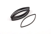Black Marquise Ring , 50 Oxidized Brass Black Marquise Ring, Connector, Charms  (16x41x0.80mm) Bs 1167 S476