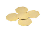 Brass Honeycomb Blank, Raw Brass Hexagon Stamping Blanks (30x0.80mm) N0521